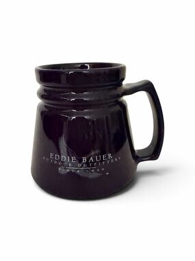 Eddie Bauer Navy Gloss Ceramic Outdoor Mug with Lid 16oz